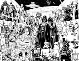 Star Wars 2-Page Spread Villains